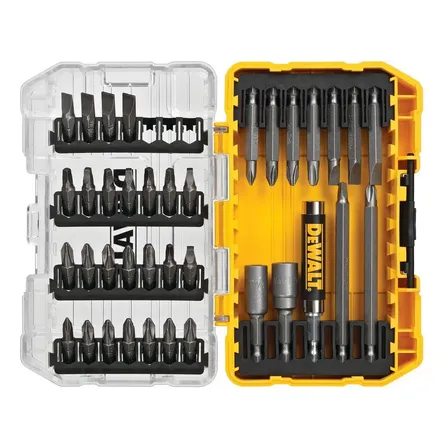 Jogo de Chaves 37 Peças Dewalt DW2163 Pontas Phillips, Fenda e Quadrada