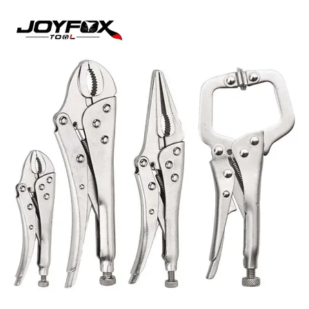 Alicate de Pressão Tipo C 10 Pol Joyfox M488 Aço Carbono Solda Funileiro