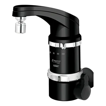 Torneira Eletrica Elegance 4 Temp. 4.800w Parede Pt Fa Preto 127v