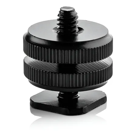 Adaptador De Sapata Universal Duplo 1/4 P/ Câmeras Filmadora