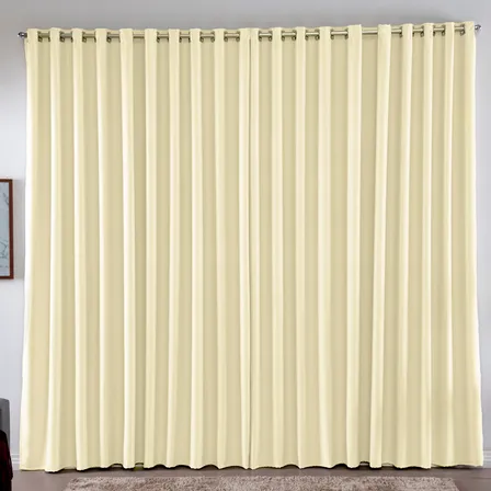 Cortina 2.00 X 1.80 M Blackout Blecaute Palha Corta Luz Em Tecido Grosso Para Quarto E Sala Casa Laura Enxovais