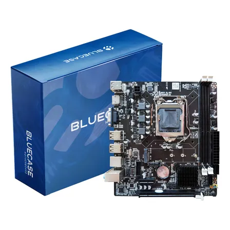Placa Mãe Bluecase Bmbh61 Ddr3 Lga 1155 Rede 1000 H61 Nvme Cor Preto