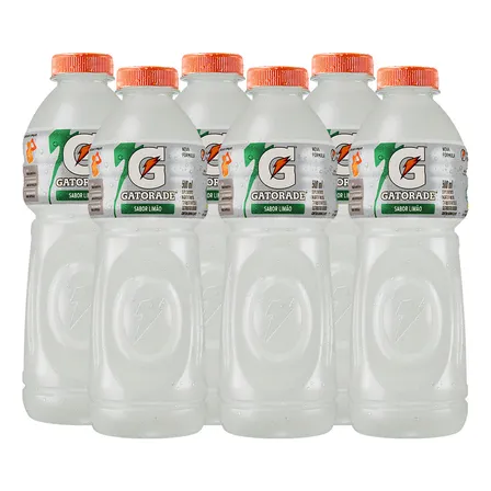 Gatorade De Limão Garrafa 500ml - Pack Com 6 Unidades