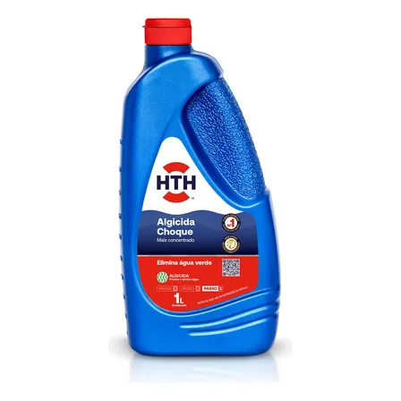 Solução Água Verde Hth Algicida Choque 1 Litro Para Piscinas