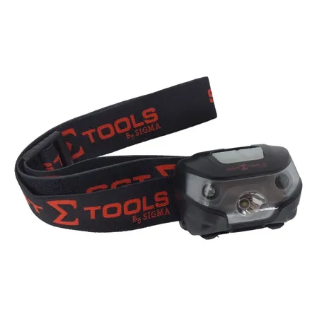 Lanterna De Cabeça Com Sensor Recarregável Led Camping Sigma Cor Da Lanterna Preto Cor Da Luz Branco