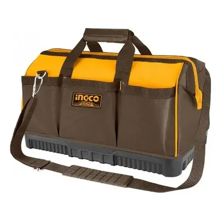 Ingco Bolsa Para Ferramentas 16 Com Fundo Emborrachado Preto