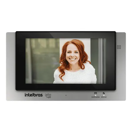 Modulo Interno Wifi Allo Wt7 Intelbras Display Touch Screen Cor Preto/cinza Escuro Bivolt