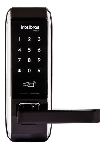 Fechadura Digital Embutir Cartão Senha Fr 320 Intelbras