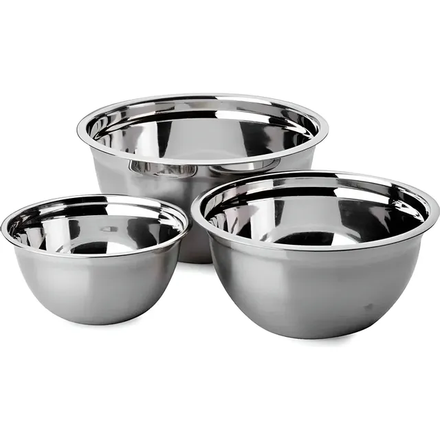 Conjunto De Tigelas Brinox 3pçs Suprema Em Inox - 2107/100