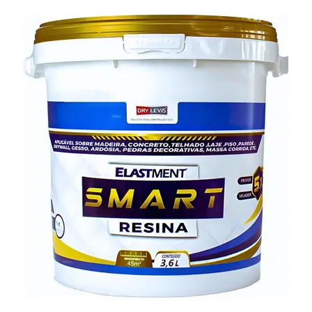 Elastment Smart Resina Multiuso Base D'agua Incolor 5x1 3,6l