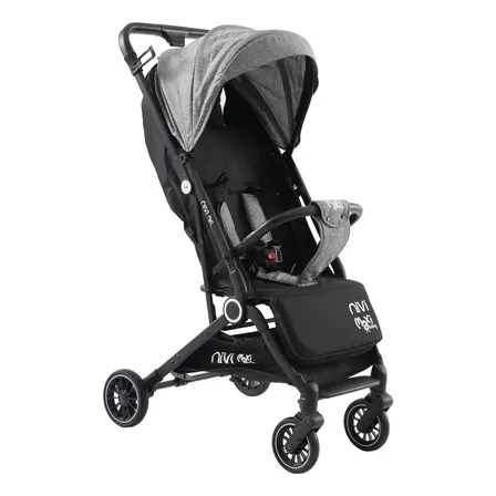 Carrinho De Bebê Passeio Vira Berço Nivi Maxi Baby - Cinza