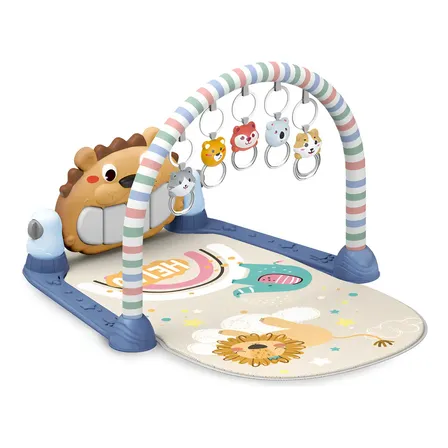Tapete De Atividades Bebê Piano Musical Lion Maxi Baby - Azul