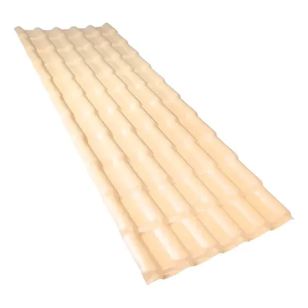 Telha Colonial PVC 6 Ondas 2.42x0.88m Cor Marfim Afort