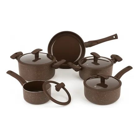 Conjunto Panelas Cerâmica 3mm 5 Peças Hércules Indução
