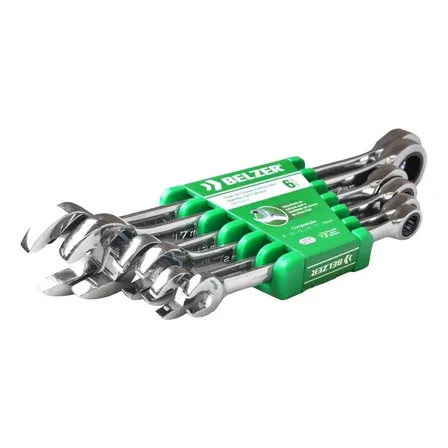Jogo De Chave Com Catraca Speedy 8 A 19mm 6 Peças Belzer