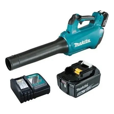 Soprador Sem Fio Dub184 Com Carregador E Bateria Makita Azul-turquesa 18v