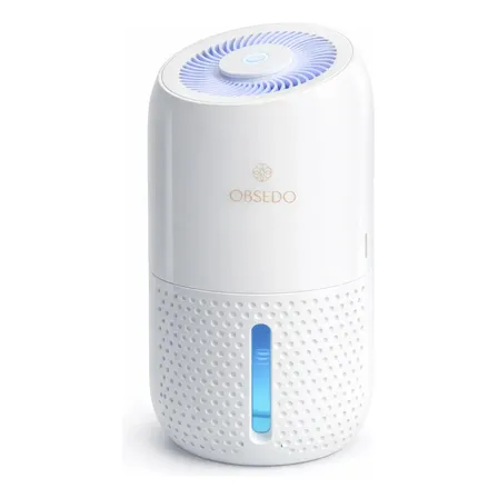 Desumidificador de Ar Portátil OB190 – Elétrico Silencioso Anti-Mofo – Elimina Umidade Fungos e Maus Odores – Ideal para Quartos Closets Banheiros Casa Escritório Armários Remove Umidade do Ar
