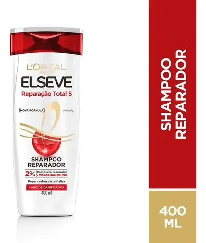 Shampoo L'Oréal Paris Reparação Total 400mL