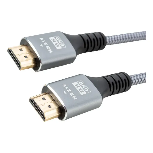 Cabo HDMI 8K 3m It-Blue LE-6632 Cinza Banhado a Ouro Conectores Jack