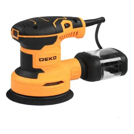 Lixadeira Orbital 320w 5 + 16 Lixas Redondas Com Furos Cor Amarelo Frequência 60 Hz