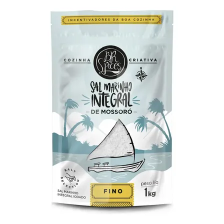 Sal Marinho Br Spices Integral Fino Pouch 1kg