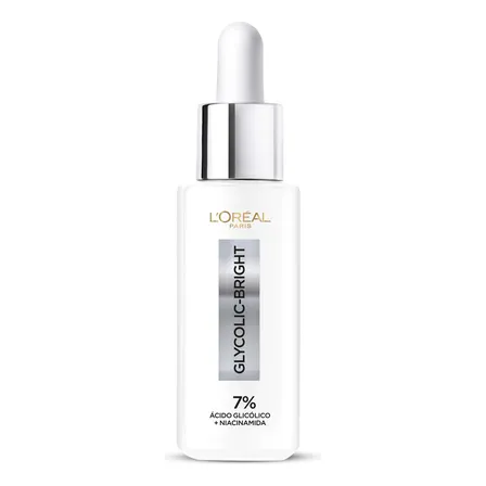 Glycolic Bright L'Oréal Paris, Sérum Facial Anti-Marcas com Ácido Glicólico e Niacinamida, Reduz Marcas de Acne e Idade, 30ml