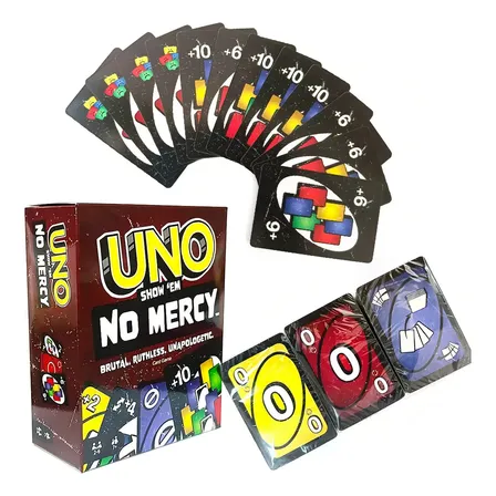 Jogo de Cartas Uno Mercy Deluxe Edition 2024 Uvooi Adulto 2 a 8 Jogadores