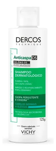 Shampoo Anticaspa para Normais a Oleosos com Selênio DS, DS Dercos Vichy, 125ml