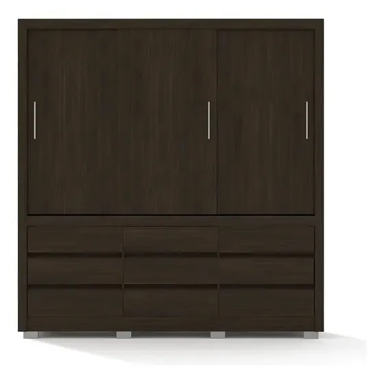 Guarda-roupa Bartira Arezzo Com 3 Portas E 9 Gavetas Cor CAF