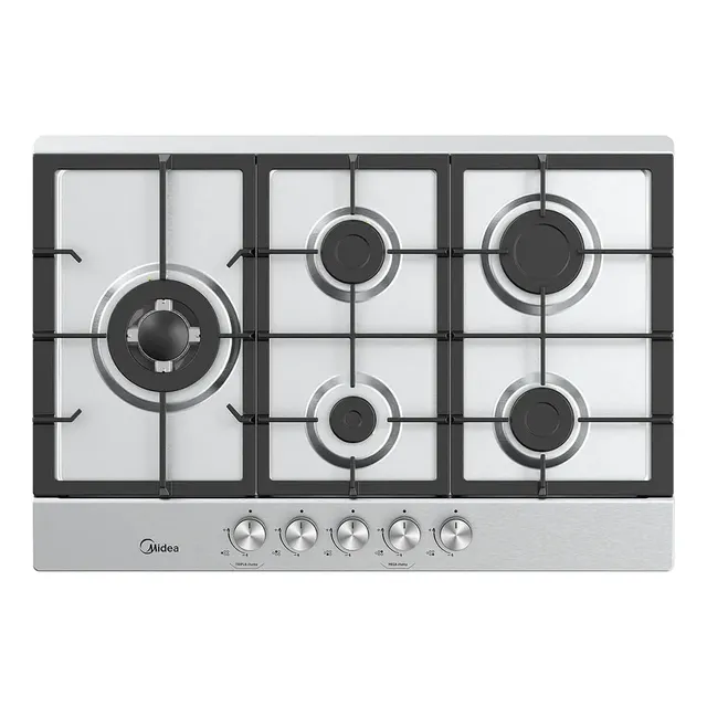 Cooktop CYB5B 5 Bocas a Gás Inox Grade de Ferro Fundido Midea Bivolt