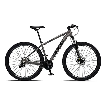 Bicicleta Aro 29 Gts Dexter 24 Marchas Freio A Disco Cor Grafite Com Preto Tamanho Do Quadro 19