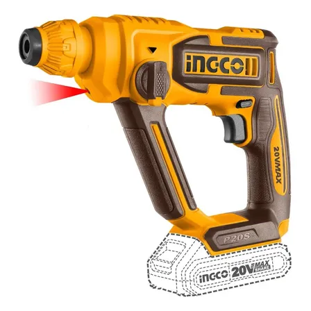 Martelete Rotativo 1.5 J Sds Plus 20 V Linha P20s Ingco Laranja