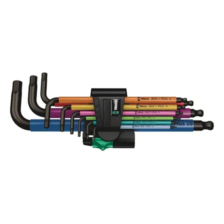 Wera Conjunto Chave Allen 950/9 Hex-plus Multicolour 1