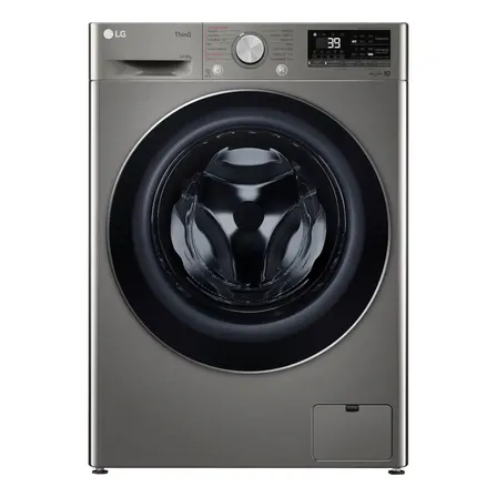 Lava e seca LG Smart VC2 14kg Inox Look com inteligência art cor preto