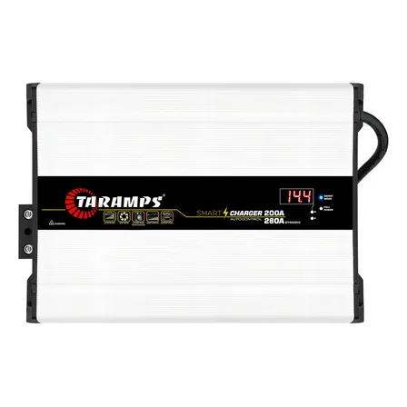 Fonte Automotiva Taramps Smart Charger 200a/280a Inteligente Para Som E Baterias Branco