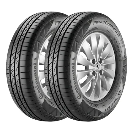 Kit 2 Pneus 195/55R16 Continental PowerContact 2 87H Aro 16