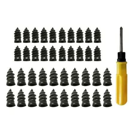 Kit Reparo Pneu Pregos Borracha A Vacuo Macarrao 40 Peças