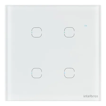 Interruptor Inteligente Touch 4 Ews 1004 Branco Intelbras