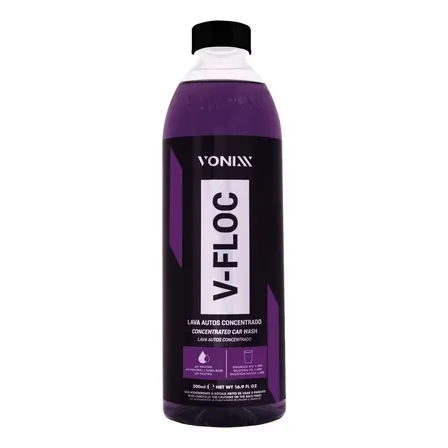 Shampoo Líquido V-floc 500ml - Vonixx Mod-br Lava Auto