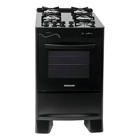 Fogão Neo Glass Fgvng410pt Com 4 Bocas Piso Suggar Cor Preto