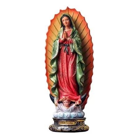 Estátua Nossa Senhora De Guadalupe Resina 30cm Colorido