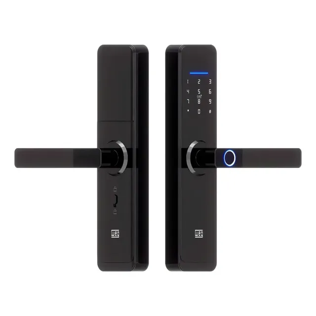 Fechadura Weg Home Wi-fi Embutir Controle No Celular Preto