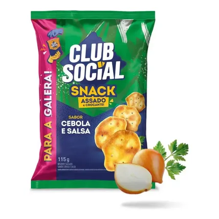 Salgadinho Club Social Snack Cebola e Salsa 115g