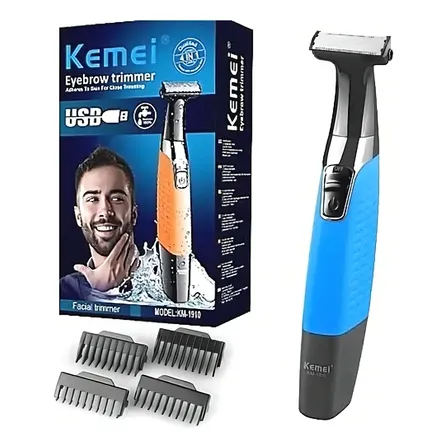 Maquina Maquininha Barba Aparador Depilador Pelos Masculino Cor Laranja 127/220v
