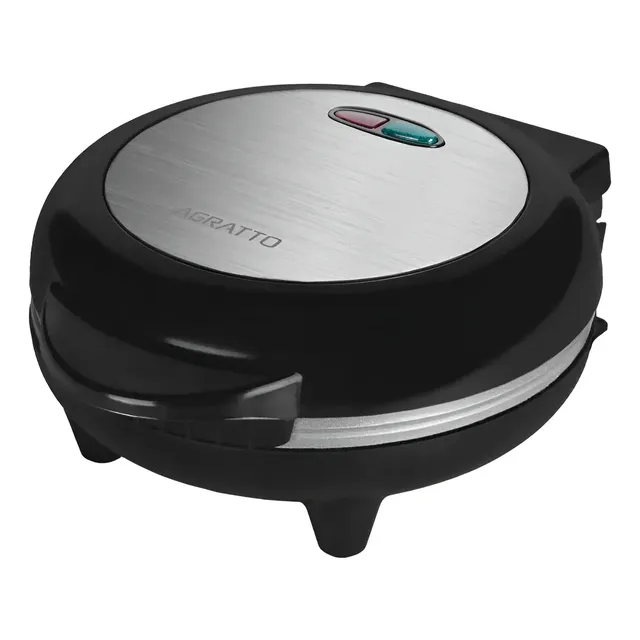 Omeleteira Antiaderente Elétrica Dupla 800W Mr. Cheff Redonda Preta 220V Agratto Aoip01i-02