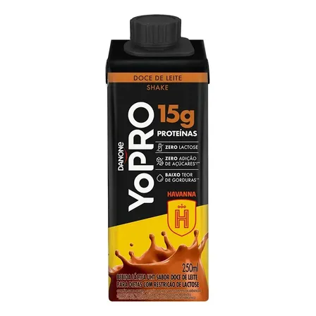 YoPRO Bebida Láctea UHT Doce de Leite Havanna 15g de proteínas 250ml