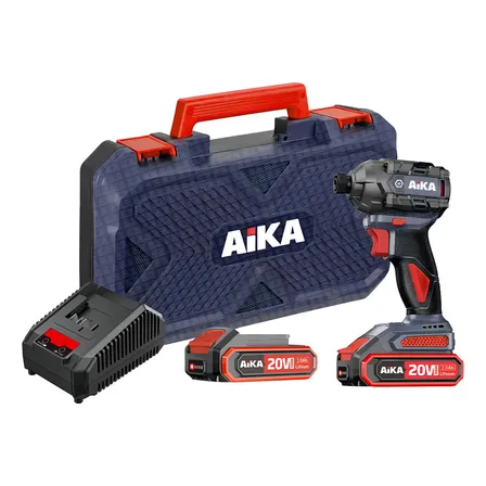 Parafusadeira De Impacto 1/4 Aika Ad-w230b C/ 2 Baterias Roxo 20v 60