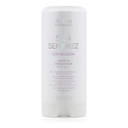 Leave-in Finalizador Seca Sem Frizz Amend Essencial 180ml