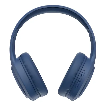 Fone De Ouvido Headphone Dapon H02d Bluetooth 5.1 Over-ear 22 Horas De Bateria Cor Azul