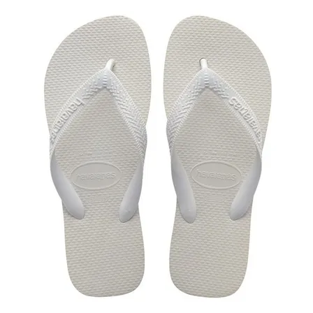 Chinelo Unissex Top Havaianas Liso Branco 35.36 Br